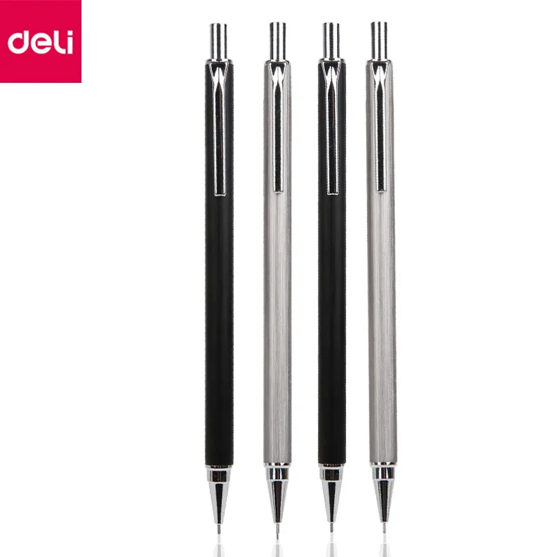 

1 PC Deli S711 Series Mechanical Pencil Metal 0.5/0.7mm Student Writing and Drawing Stationery Mechanical Pencil