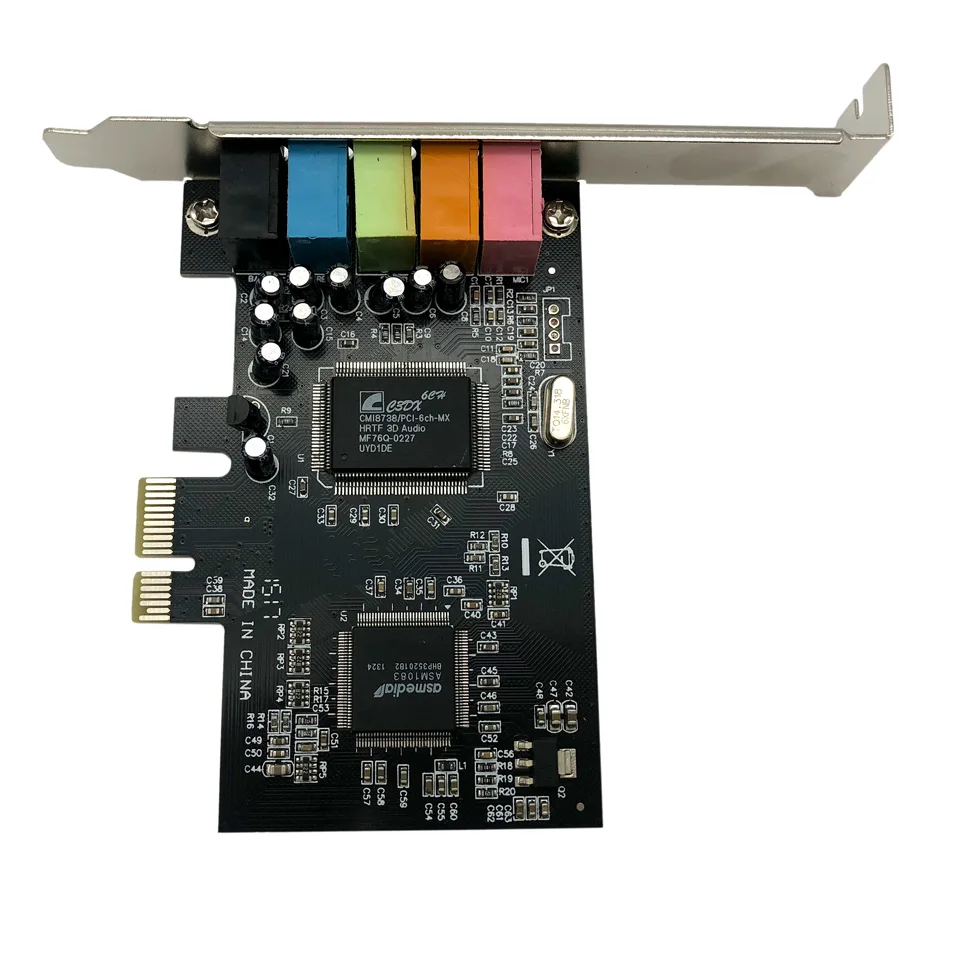 Звуковая карта PCI E звуковой интерфейс 5 портов Express 1 каналов стерео объемный звук