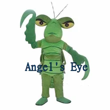 Профессиональный Храбрый зеленый Богомол талисмана Богомол насекомых Cosply Костюм Мультфильм Необычные платья EMS SW420