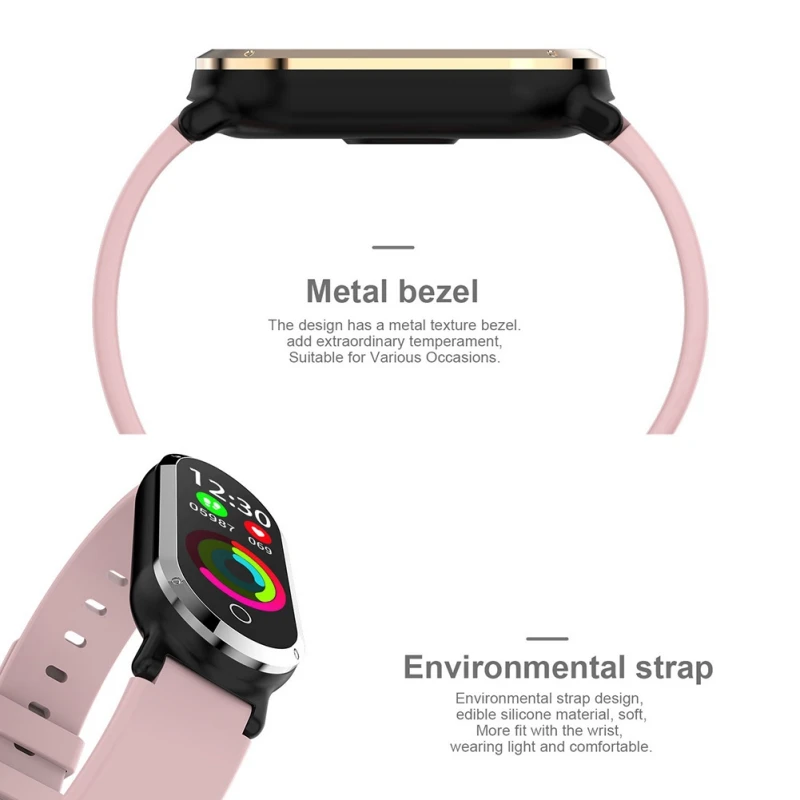 T1 Smart Браслет Heart Rate крови Давление монитор Фитнес браслет трекер педометр для iphone Android huawei телефон