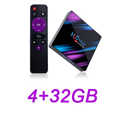 H96 MAX RK3318 Android 9,0 tv Box 4 ГБ ОЗУ 64 ГБ 32 ГБ H.265 медиаплеер 4K голосовой помощник Google Netflix Youtube H96MAX IP tv Box - Цвет: 4GB 32GB