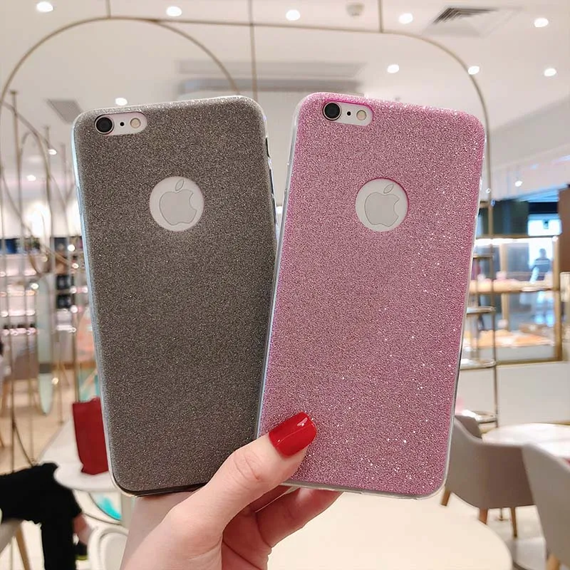 Для Apple iPhone SE 5 5S 6 6G 6s 7 8 Plus 7Plus 10 X XR Xs Max Блестящий Сверкающий Прозрачный мягкий