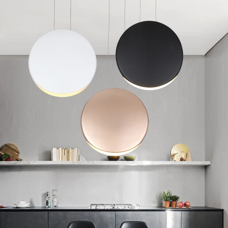 Modern iron Circle Pendant Lamp Hanging Lights Fixture Hanglamp for Home Indoor Dining Room Office Lighting Fixture Decor modern circle rings pendant lights fixture living dining room restaurant deco indoor home acrylic hanglamp dimming luminaire