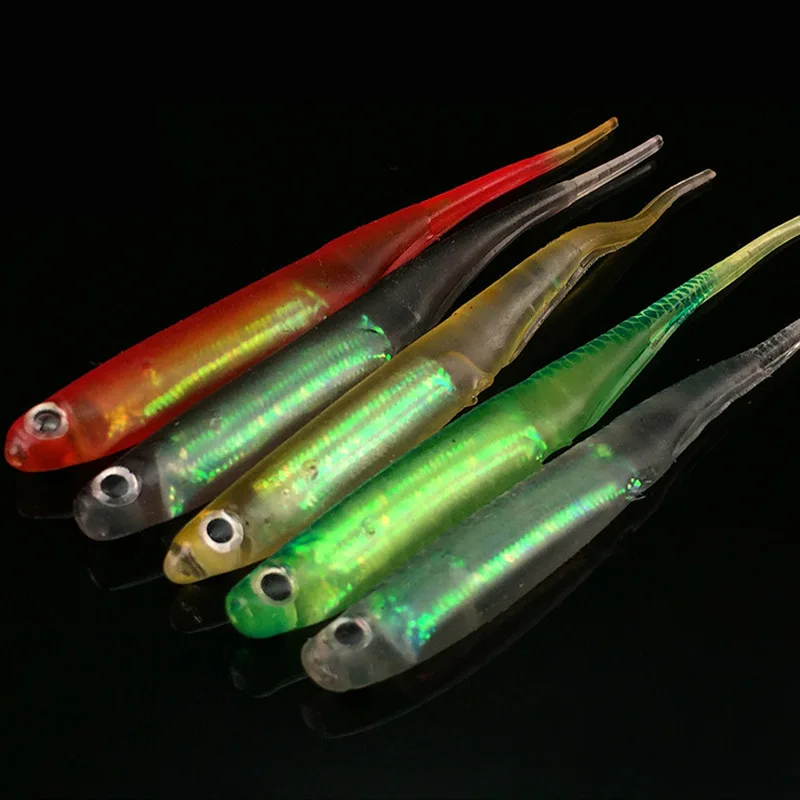 3D Rainbow Fish Artificial Lures 3g/10cm Aluminum Foil Build in