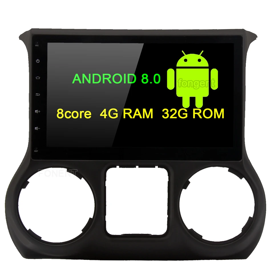 

Fongent 10.2" Android 8.0 Car GPS Radio Player for Jeep Wrangler 2011 2012 2013 2014 2015 2016 Octa Core Stereo Multimedia