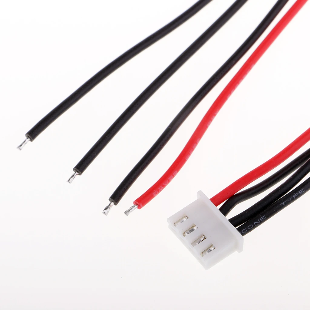 10pcs/lot 100mm Silicone JST-XH Balance Cable 22AWG for Lipo Lithium Battery