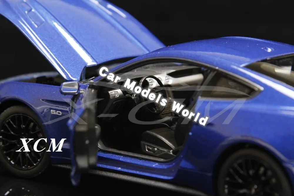 Литья под давлением модель автомобиля для Welly модели FX 2015 Mustang GT 1:24 (синий) +