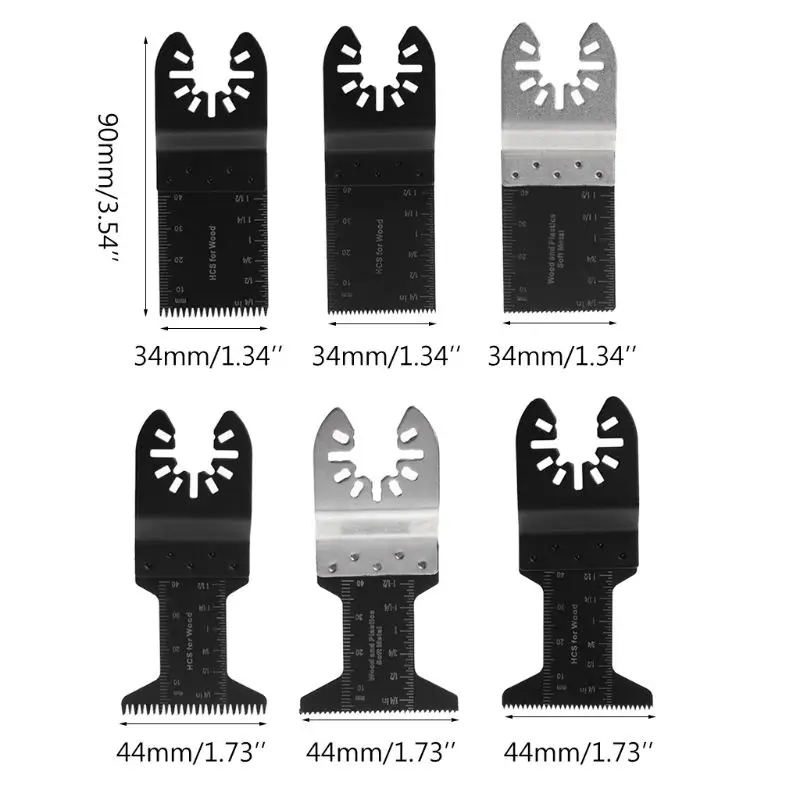 20 шт./1 комплект Осциллирующий многофункциональный инструмент пилы Набор быстрого выпуска для Bosch Makita Dremel 90 мм