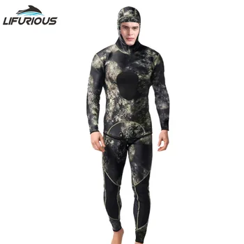 

LIFURIOUS Professional 3mm Swim Wetsuits Men's Diving Suit Split Scuba Snorkel Swimsuit Spearfishing Surfing Jumpsuit Equipment