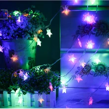 3,2 м и 10 м светодиодный строки горит звезда светодиодный фея Рождественские огни свадебные украшения огни Батарея работать гирляндой