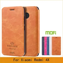Mofi Чехол Для Xiaomi Редми 4X Чехол Флип Книга Стиль Случай Мобильного Телефона Для Редми 4X Телефон Случаях