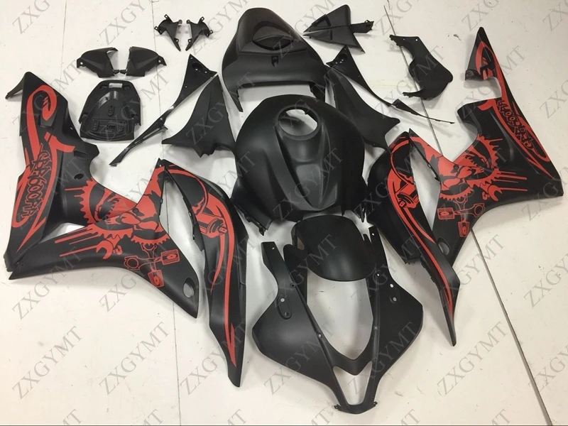

Motorcycle Fairing CBR 600 RR 2007 - 2008 Matter Black Orange Motorcycle Fairing CBR 600 RR 07 Abs Fairing for Honda CBR600RR 08