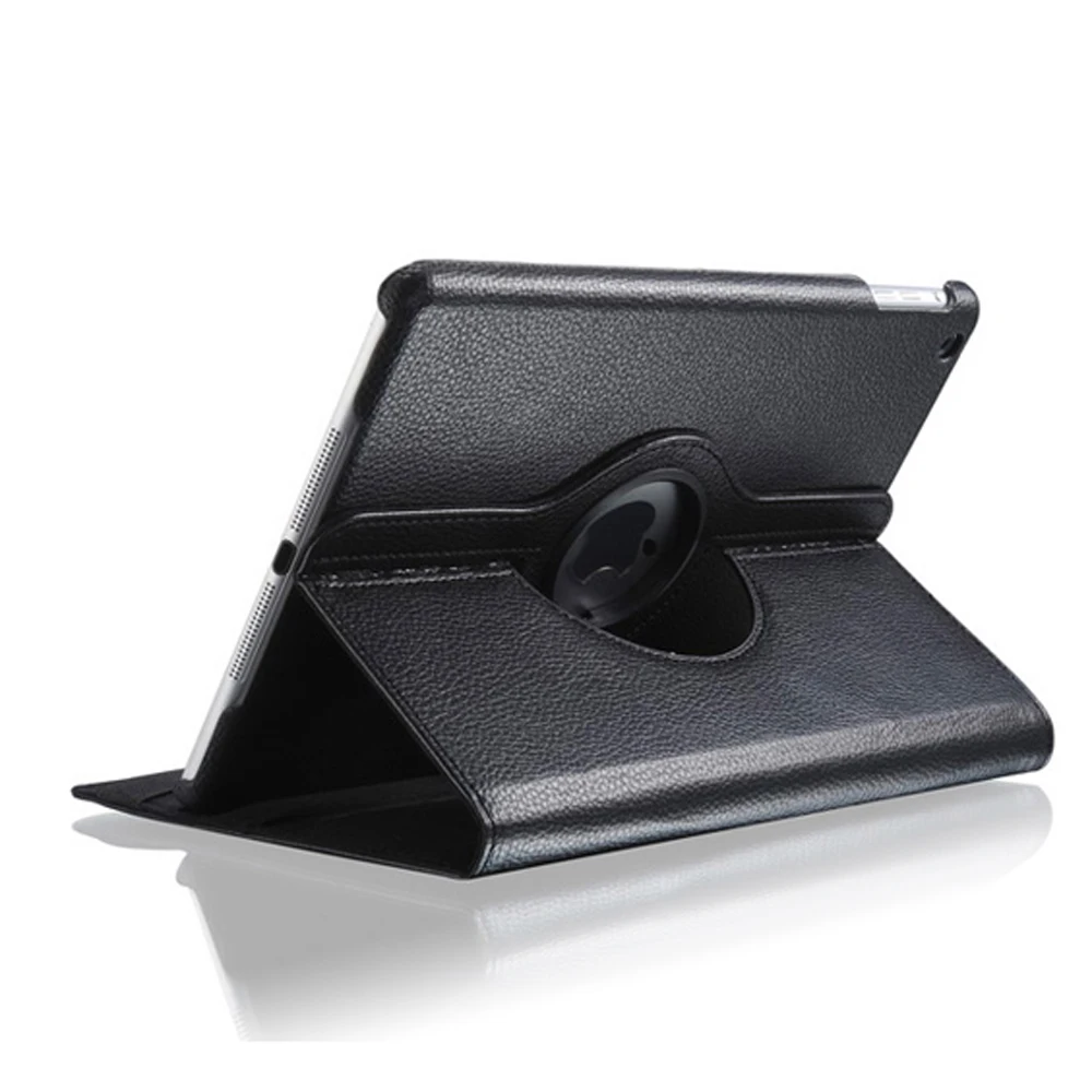 

Rotating Case For Apple iPad Air 1 2 Flip Litchi Leather Cover With Smart Stand Holder For iPad 9.7 inch 2017 2018 iPad 5/6