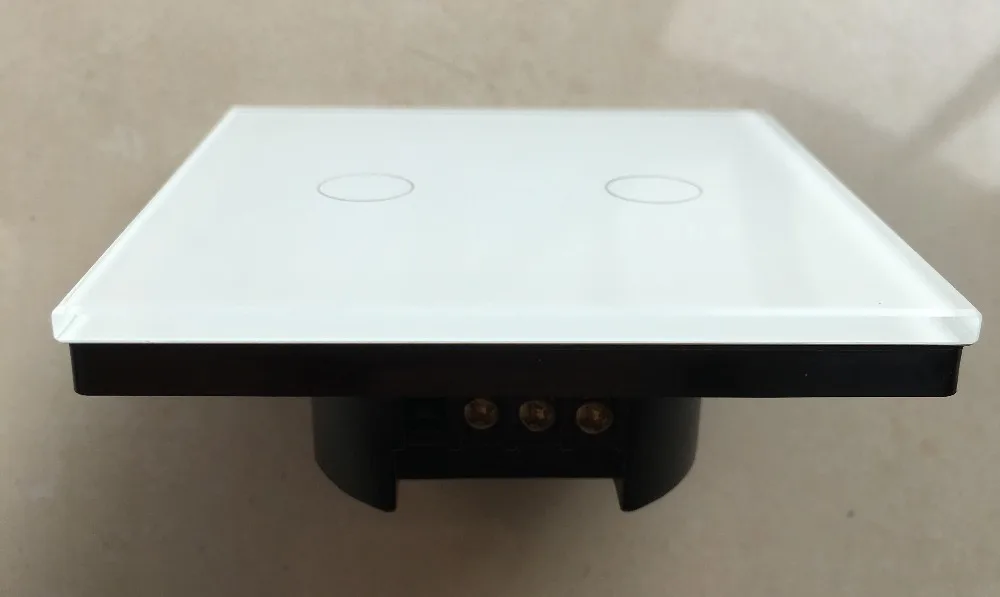 2 gang light switch white