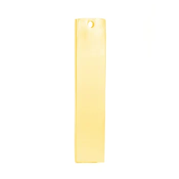 

Silver Color/Gold Color Stainless Steel Metal Blank Tags Pendants Rectangle Label Can Be Engraved Charm Wholesale 50pcs