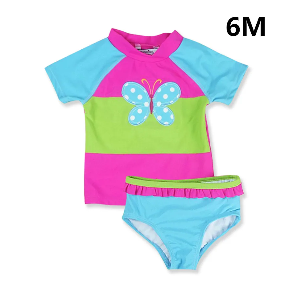 Купальный костюм Kavkas для девочек, новинка, Летний стиль, Бикини для детей, купальный костюм, Детские танкини, купальный костюм, пляжная одежда, купальник для новорожденных - Цвет: 6M(tag size 12M)