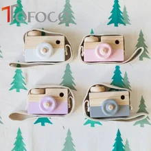 TOFOCO детская Милая деревянная камера безопасные и натуральные игрушки 5 модных цветов выбрать игрушечную камеру лучший рождественский подарок на год