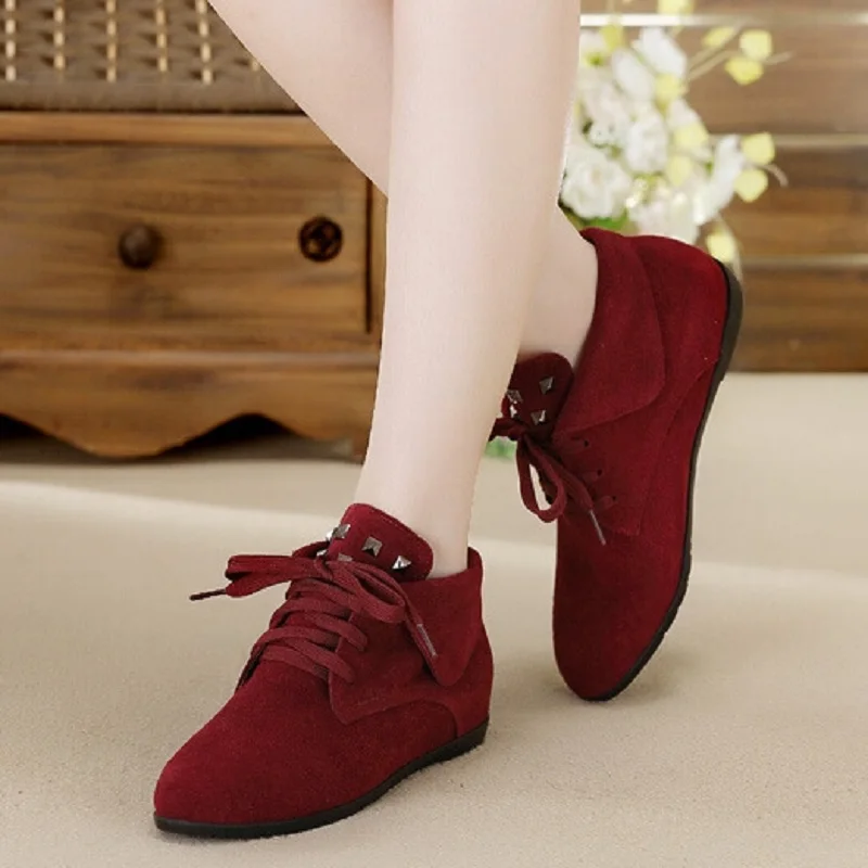 

High Quality Women Snow Boots Genuine leather 2015 Winter Boots Lace Up Ankle Casual Brand Winter Shoes Women's Boots