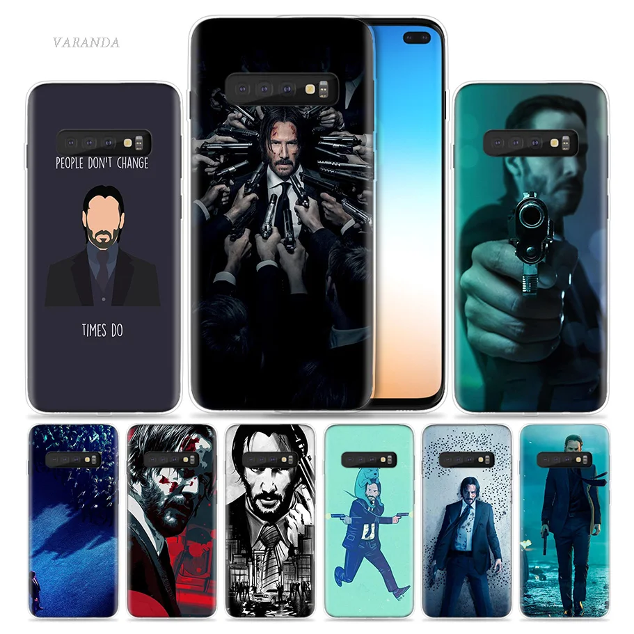 

John Wick Case for Samsung Galaxy S8 S9 S10 5G S10e S7 Note 8 9 J4 J6 Plus J5 J8 2018 J3 Silicone Luxury Phone Bags Fundas Capa