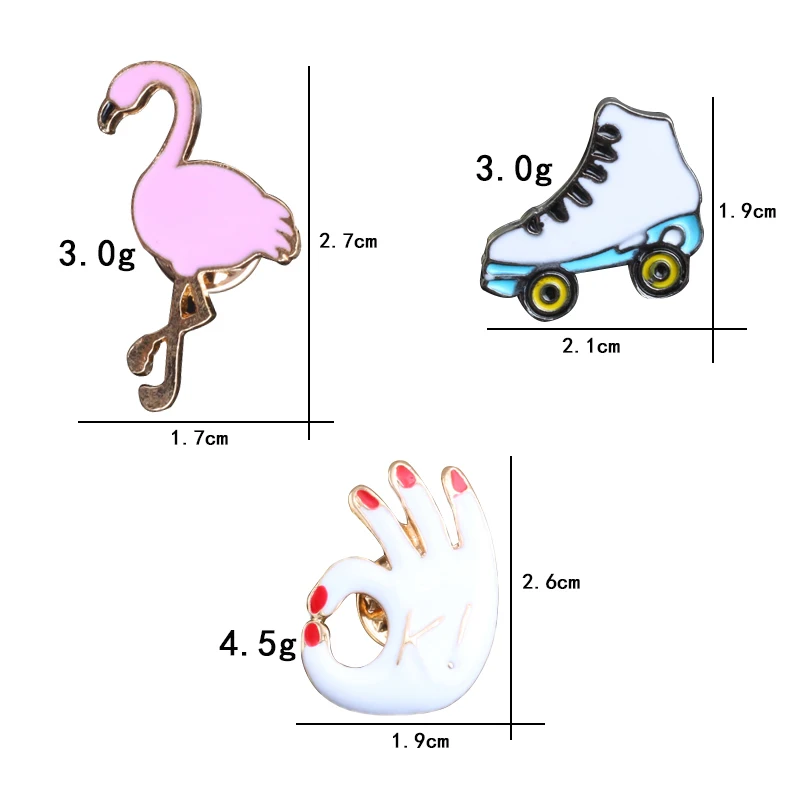 3 стиля, модная женская брошь, милая розовая птица, ОК, жесты, коньки, значок, джинсовые куртки, шляпа, юбка, эмаль, булавка, детские ювелирные изделия, подарок