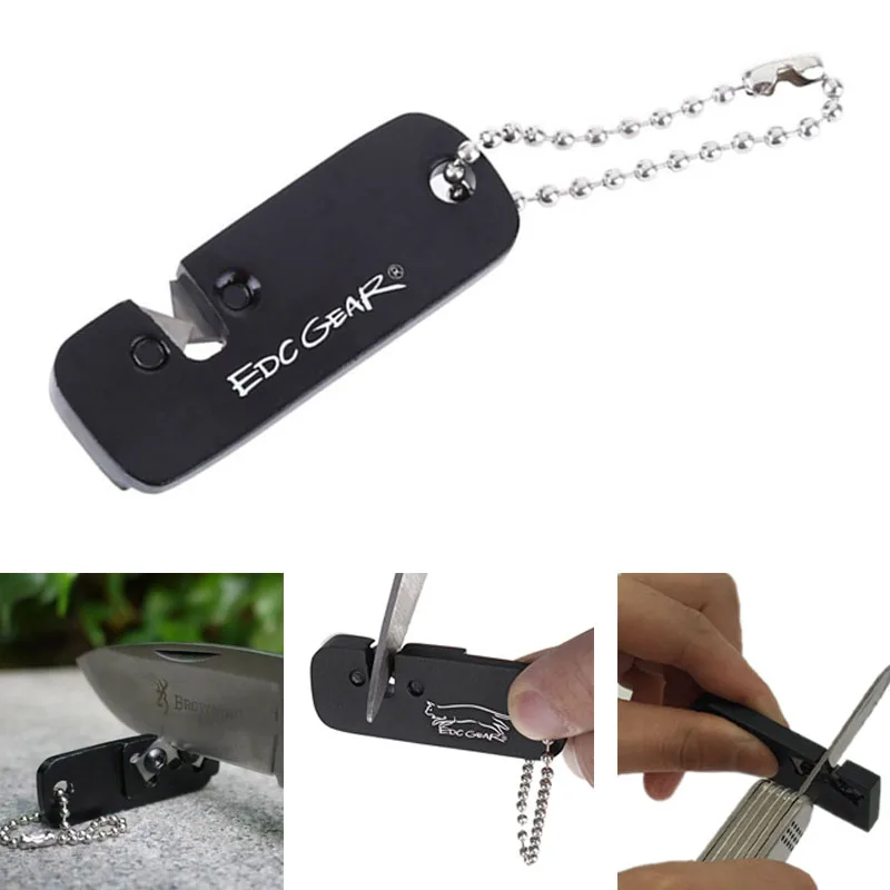 

stone whetstone EDC gear grind knife hone sharpener grindstone mini bushcraft tool keychain sharpen grinder pocket outdoor