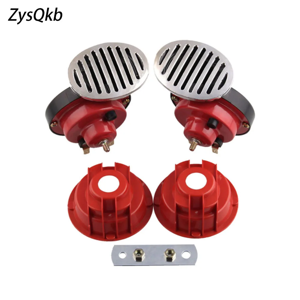 2x12 В красный Улитка Air Horn с крышкой Корабля морской лодке громкий сигнал тревоги