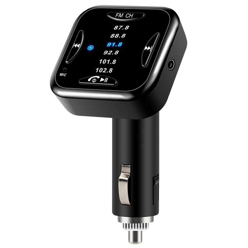 FM Transmitter Aux Output DC 9 24V Handsfree Bluetooth 3.0 Car kit