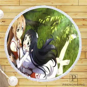 

Custom DIY Customized Microfiber Fabric sword-art (1)@ Round Beach Blanket Towel Printed on Demand 150cm #19-01-28-4-137