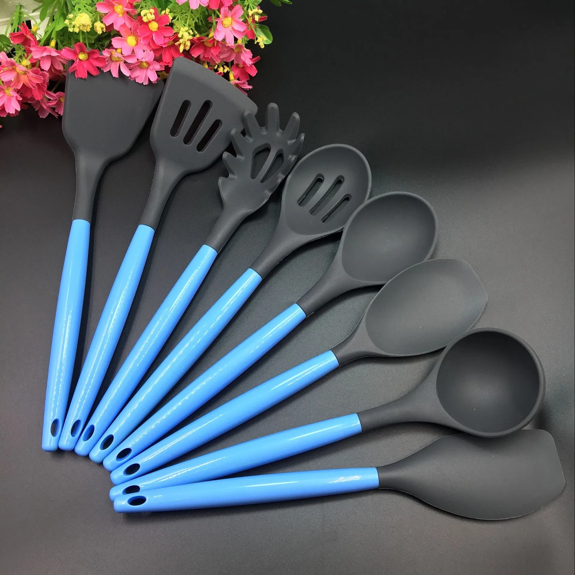 

Hot Kitchen Set Spoon Tool Spoon Shovel Cooking Kitchen Tool Tableware Dessert Serving Big Spoon Set Kids Camping