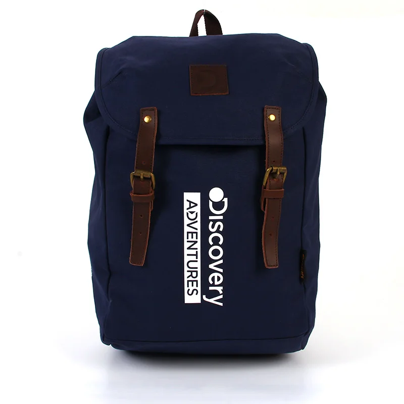 Discovery Adventures Vintage Canvas Backpack Rucksack Satchel Travel ...