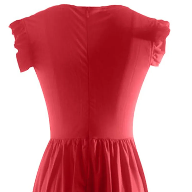 Women Formal Butterfly Sleeveless O-Neck Prom Evening Party Mid-Calf Dress new arrival stylish gorgeous the dress N28 (2)