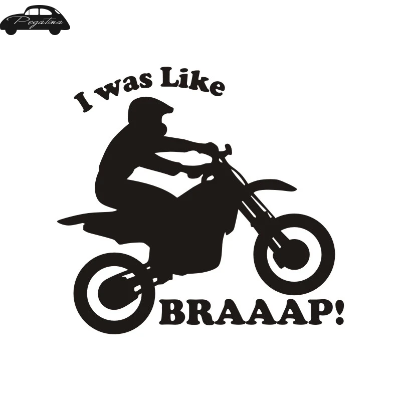 Pegatina BRAAAP ملصقا موتوكروس صائق دراجة نارية الملصقات الفينيل صور مطبوعة للحوائط ديكور جدارية التزلج ملصقا