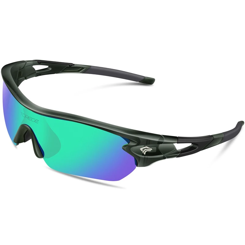 

Fashion Polarized Sports Sunglasses for Men Women Climbing Driving Golf Eyewear Goggles 5 Lens Unisex UV400 Protection Glasses