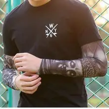 Для мужчин тату Стрейнер для вождения солнцезащитный крем для рыбалки для верховой езды женские летние рукава