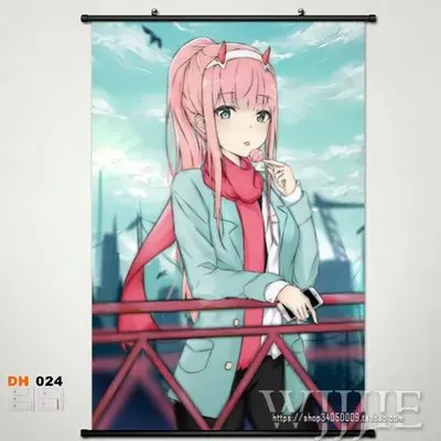 Japan Anime Darling in the FranXX Poster Canvas Wall Scroll Decor Mbyss J1K9 