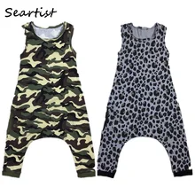 Seartist/Детские комбинезоны для мальчиков и девочек; шорты для мальчиков и девочек; леопардовый камуфляжный комбинезон; детский Камуфляжный костюм; одежда для маленьких мальчиков; 40