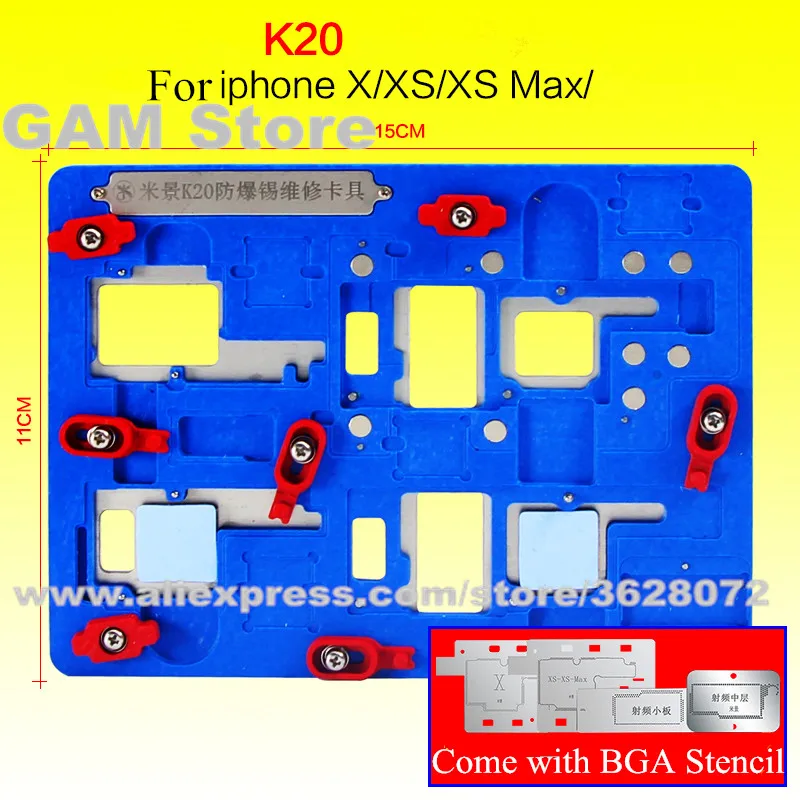 PCB держатель плат Mijing A21 A22 A23 K20 для iPhone 5S/6 P/6 S/6 S/6SP/7/7 P/8/8 P/X/XS MAX/XR главный материнская плата для ремонта