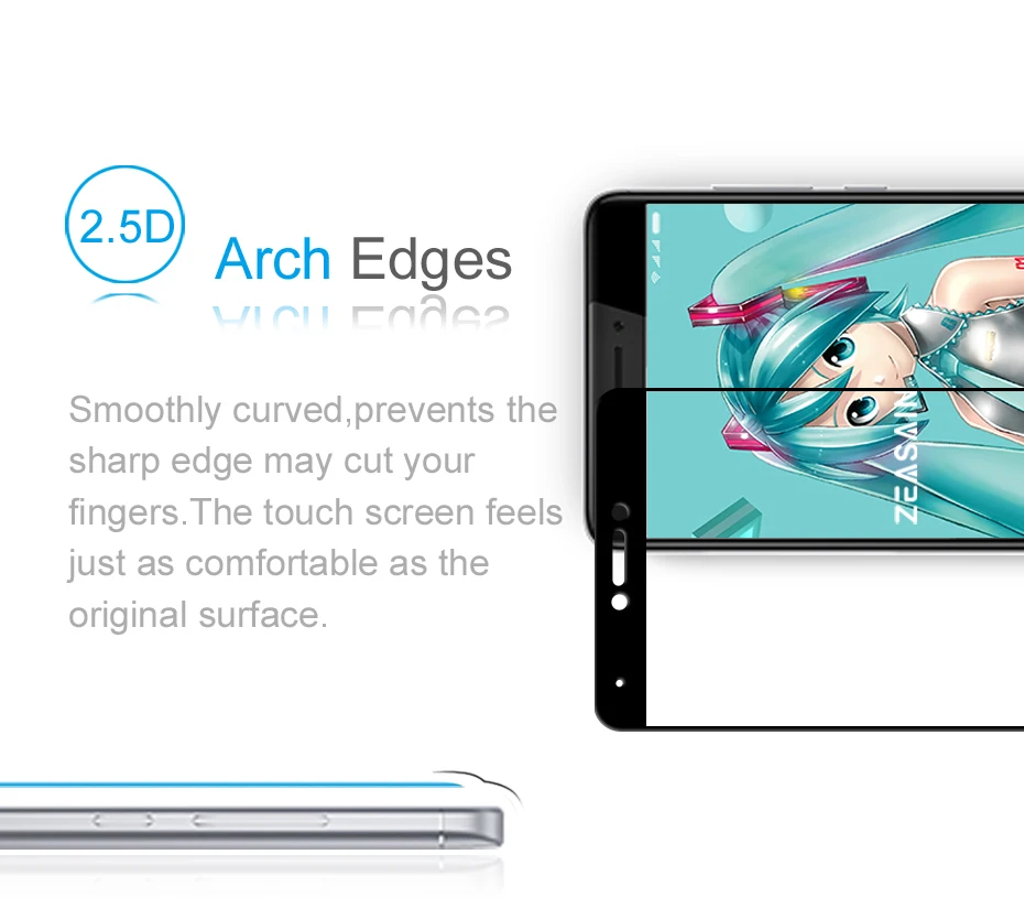 2 упаковки,, ZEASAIN, полное покрытие, закаленное стекло, защита экрана, для Xiaomi Redmi Note 4X4, Note4X, Note4 Pro Prime, стеклянная пленка