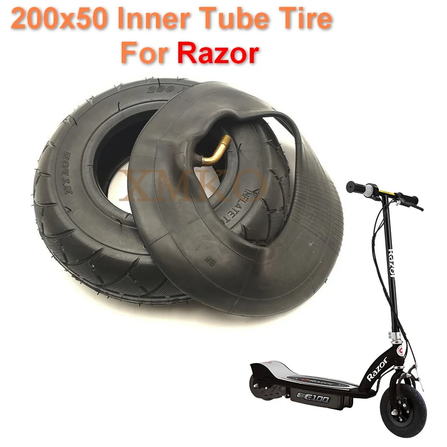Solid Tires Airless Tire Tyre Replacement for Swagman 2-Wheel Smart Self-Balancing Scooter Razor E100 E150 E175 E200 8x2 2 Pack of 200x50 