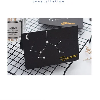 

20 Pcs Wedding Invitation Cards 12 Constellations Handwritten Greeting Cards Christmas Party Greeting Cards with Envelopes5ZXH29