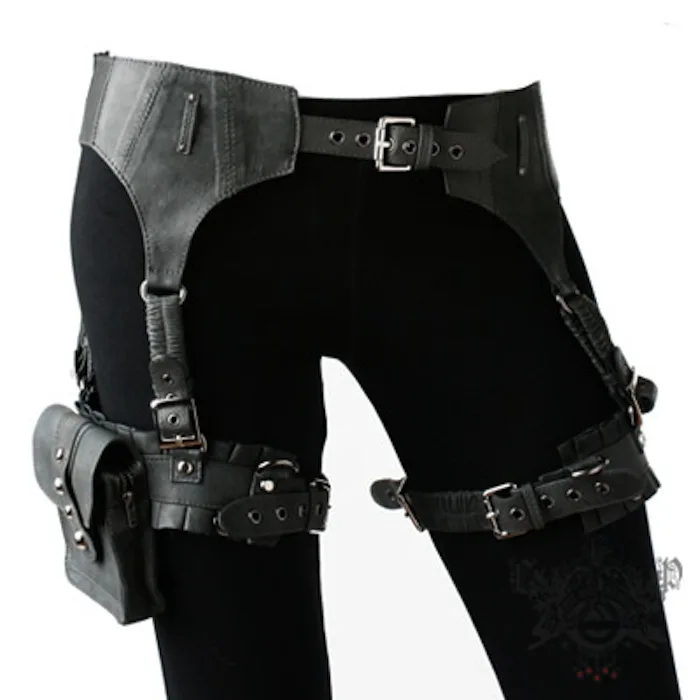 Steampunk Motor Rock Vintage Outlaw Pack Thigh Holster Protected Steampunk Motor Rock Vintage Outlaw Pack Thigh Holster Protected Purse Women Bag Garter Belt Gun