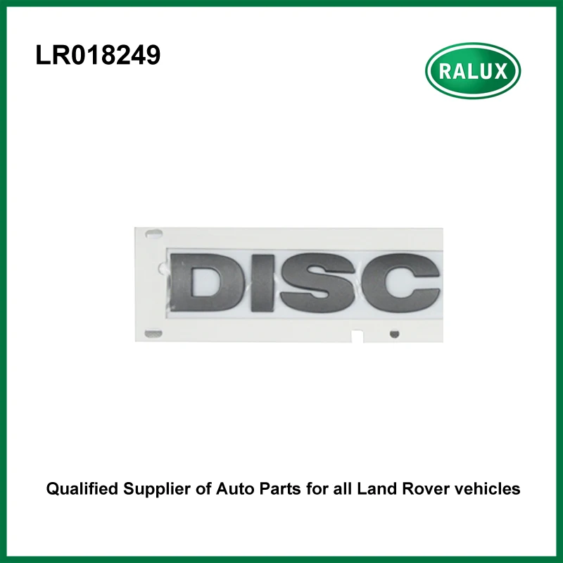 LR018249 high quality rear automobile name plate for LR