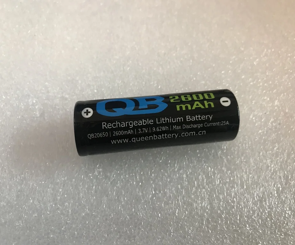 (170pcs/lot free shipping to USA EU)QB20650 QB 20650 2600MAH 25A high power BATTERY CELL 3.7V