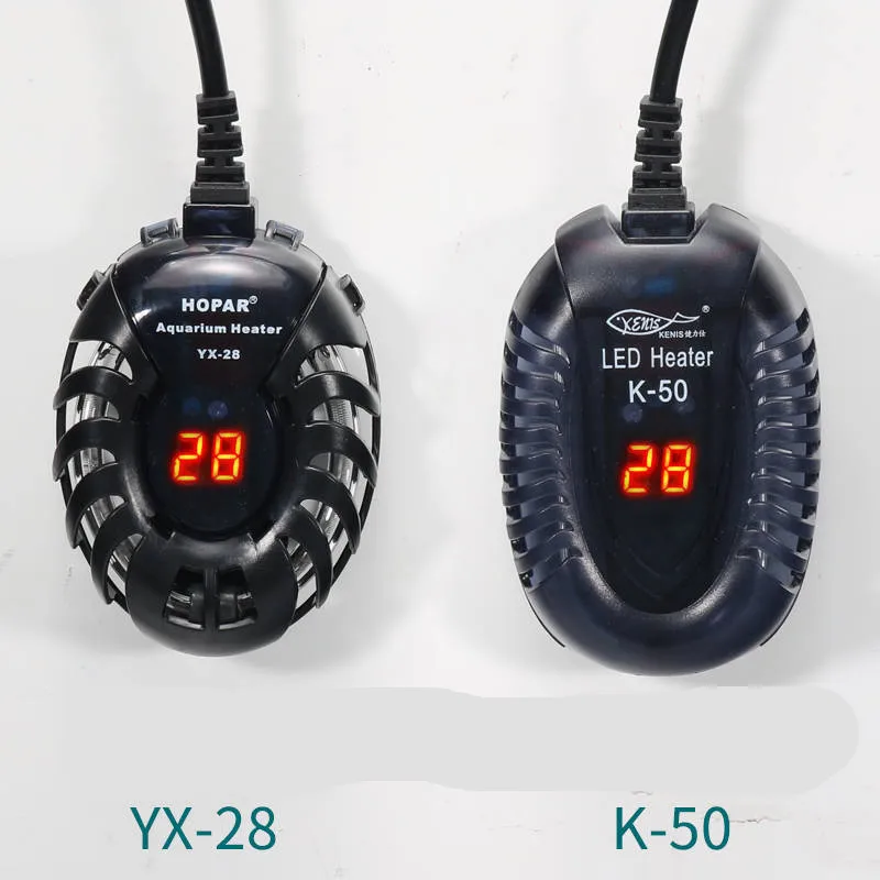 Goedkoop Kleine aquarium mini heater lage water niveau schildpad tank LED digitale display heater automatische temperatuur explosieveilige verwarming