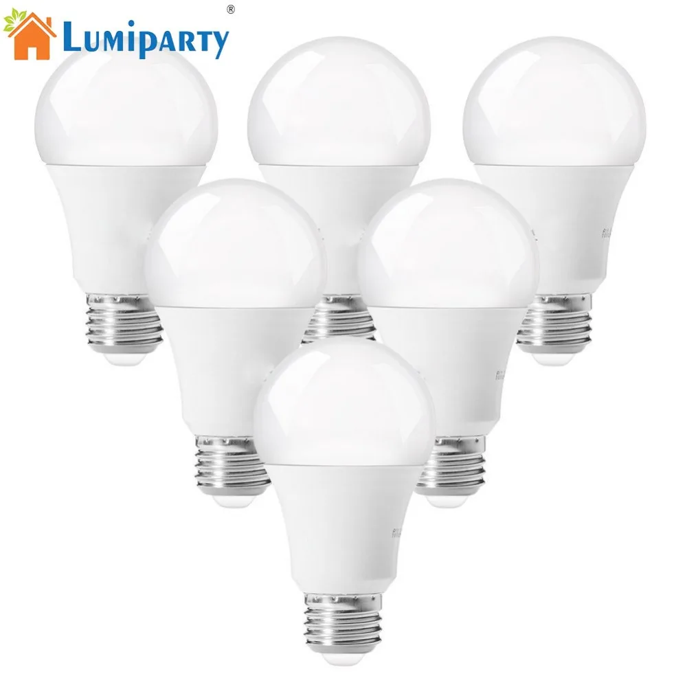 

LumiParty 6 Packed A19 LED Light Bulb E26/27Socket 11W 60 Watt Incandescent Bulb Equivalent 5000K Daylight White 1000LM LED Lamp
