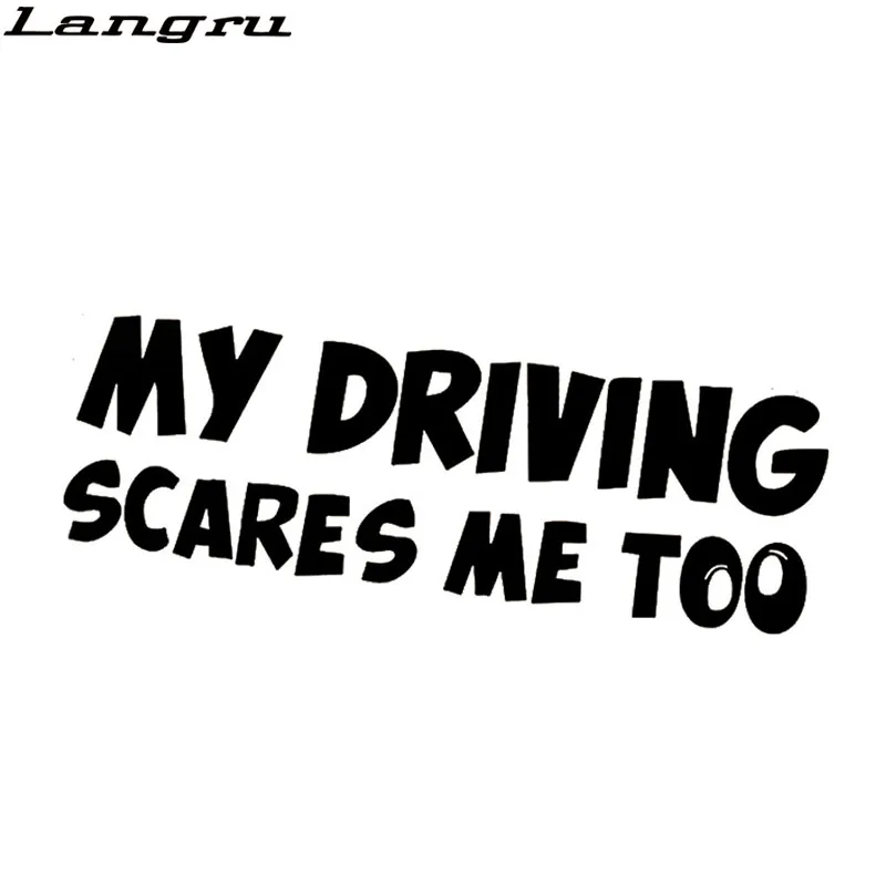 TOOLBOX,or CAR or TRUCK WINDOWS. "MY DRIVING SCARES ME TOO" DECAL for RACE BOX 
