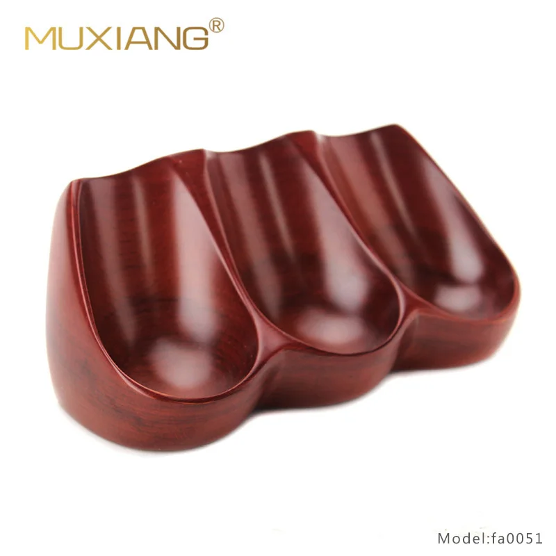 

MUXIANG Solid Beech Wood Smoking Pipe Stand Spoon Shape 3 Tobacco Pipe Holder Pipe Accessories fa0051