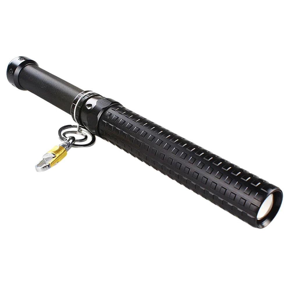

Self Defense Q5 LED Flashlight 2000 Lumen Baseball Bat Security Torch Lamp Zoomable Outdoor Camping Hiking Lanterna Flashlight