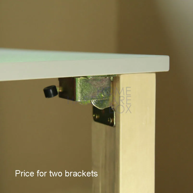 

pair folding table leg bracket extension tables foldable self lock folded feet