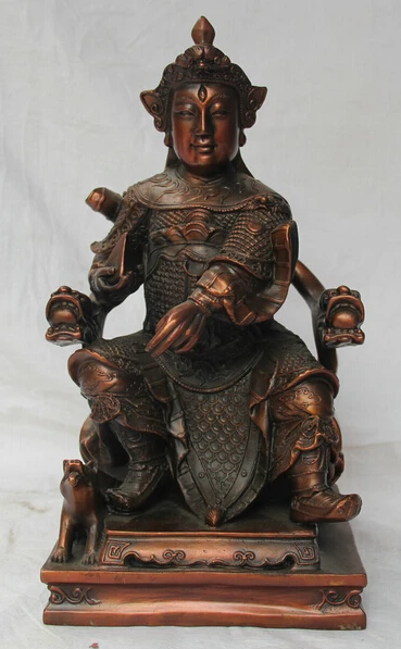 

shitou 002879 13" Chinese Bronze Seat God Erlang Yang Jian Er Lang Shen immortal God Statue discount 30% (C0324)